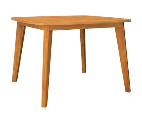 Table carréeee et 4 chaises avec accoudoirs de jardin en acacia massif