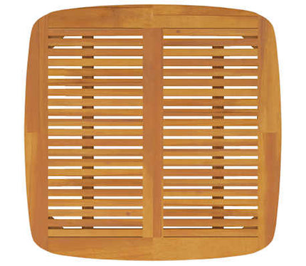 Table carréeee et 4 chaises avec accoudoirs de jardin en acacia massif
