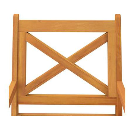 Table carréeee et 4 chaises avec accoudoirs de jardin en acacia massif