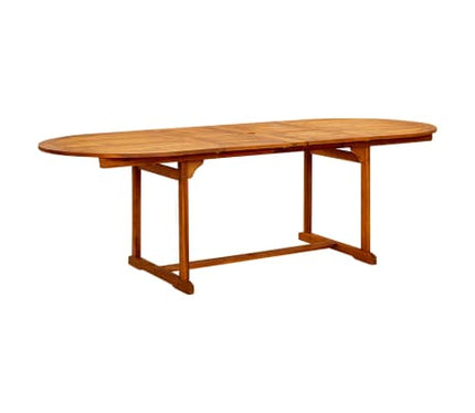 Table extensible 160 à 240 cm et 8 chaises multipositions en bois d'acacia massif