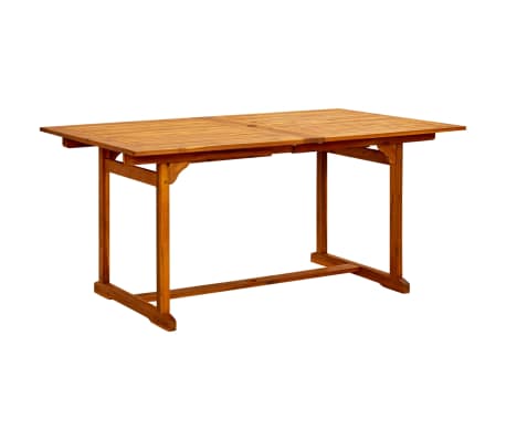 Table extensible 160 à 240 cm et 6 chaises avec accoudoirs multipositions en bois d'acacia massif