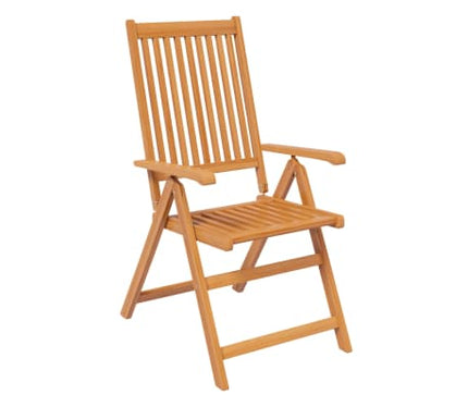 Table extensible 160 à 240 cm et 6 chaises avec accoudoirs multipositions en bois d'acacia massif
