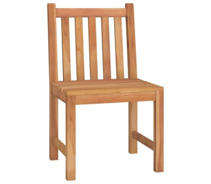 Table et chaises de jardin 4 places en teck massif 110 x 110 cm