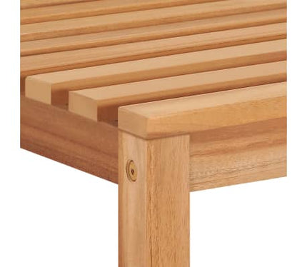 Table et chaises de jardin 4 places en teck massif 110 x 110 cm