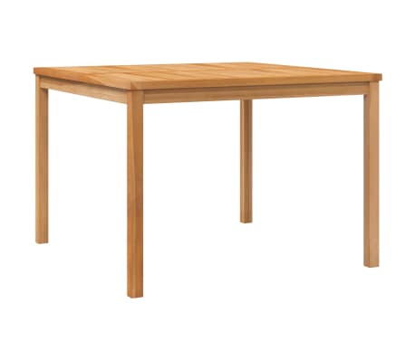 Table et chaises de jardin 4 places en teck massif 110 x 110 cm
