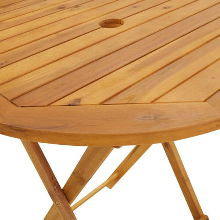 Table et chaises de jardin 2 places en résine tressée grise et bois d'acacia massif