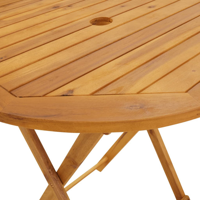 Table et chaises de jardin pliantes 2 places en résine tressée beige et acacia massif