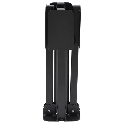 Base de parasol pliable pour mât Ø38/48 mm noir brillant acier