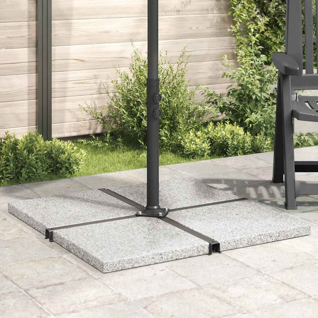 Plaques de poids de parasol granit gris carré 100 kg