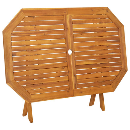 Table et chaises de jardin 4 places en bois d'acacia massif
