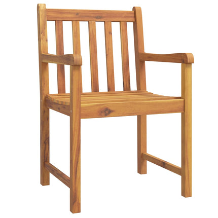 Table et chaises de jardin 2 places en bois d'acacia massif