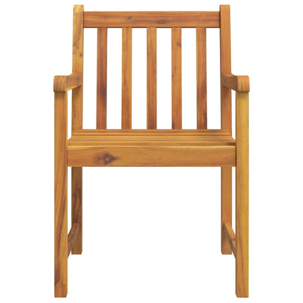 Table et chaises de jardin 2 places en bois d'acacia massif