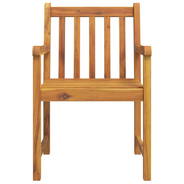 Table et chaises de jardin 2 places en bois d'acacia massif