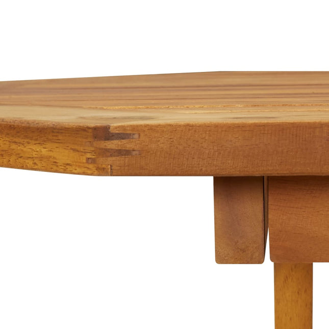Table et chaises de jardin 4 places en bois d'acacia massif