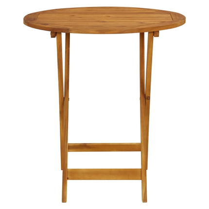 Table et chaises de jardin pliantes 2 places en résine tressée beige et acacia massif