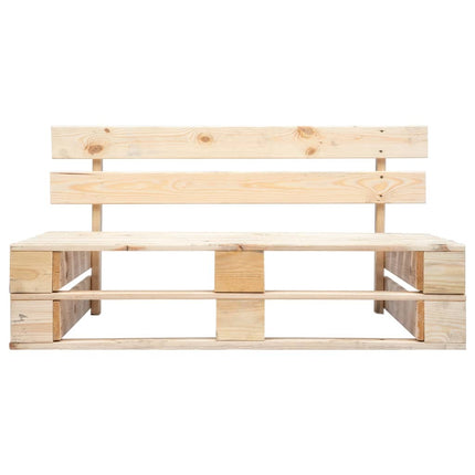 Banc palette de jardin en bois