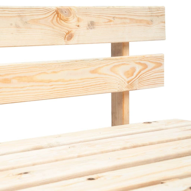 Banc palette de jardin en bois