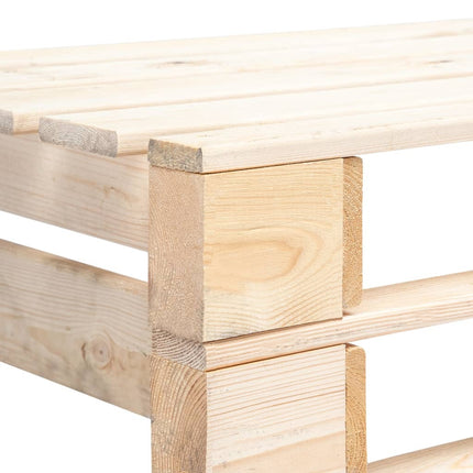 Banc palette de jardin en bois