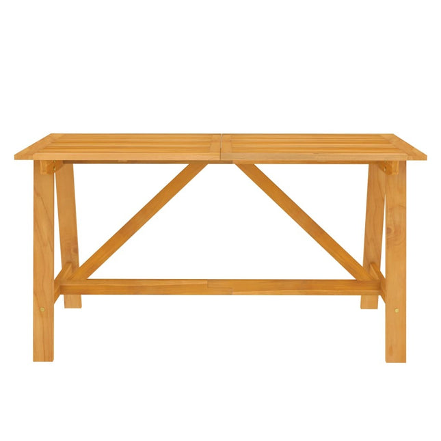 Table et 6 chaises de jardin en acacia massif et résine tressée