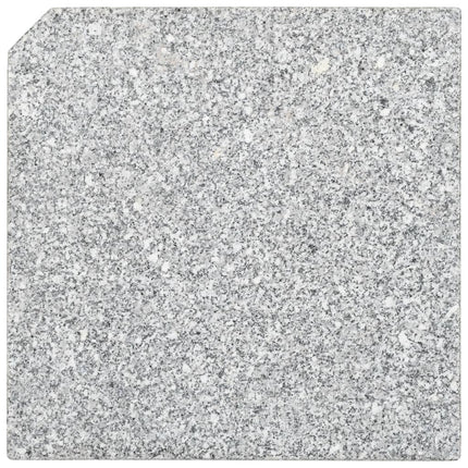 Plaques de poids de parasol granit gris carré 100 kg