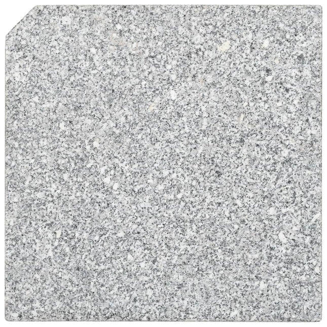Plaques de poids de parasol granit gris carré 100 kg