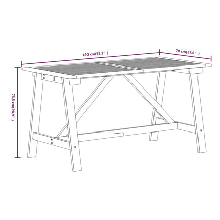 Table et 4 chaises de jardin en acacia massif et résine tressée
