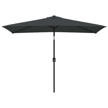 Parasol d'extérieur avec mât en métal 300 x 200 cm anthracite