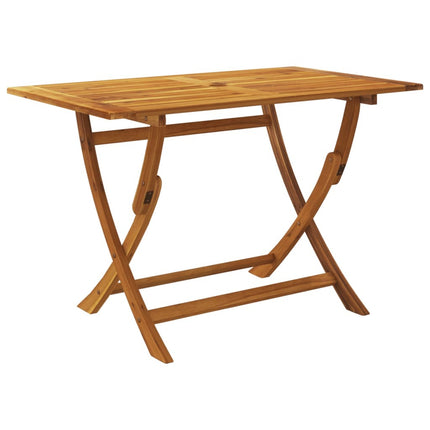 Table et chaises de jardin pliantes 6 places en bois d'acacia massif