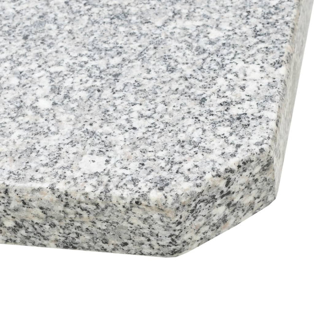 Plaques de poids de parasol granit gris carré 100 kg