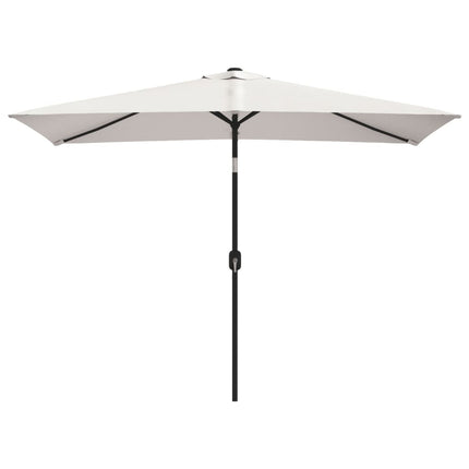 Parasol 200 x 300 cm blanc sable rectangulaire