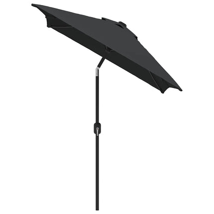 Parasol d'extérieur avec mât en métal 300 x 200 cm anthracite