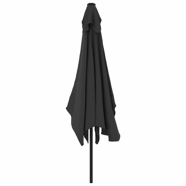 Parasol d'extérieur avec mât en métal 300 x 200 cm anthracite