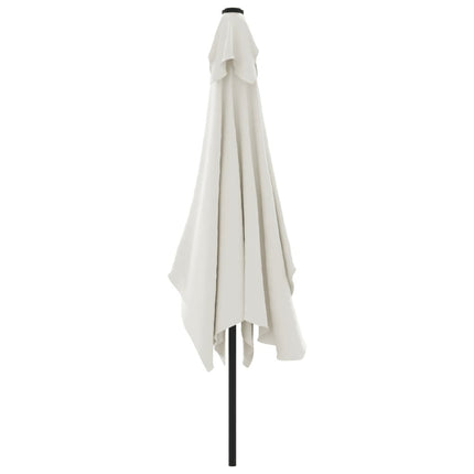 Parasol 200 x 300 cm blanc sable rectangulaire