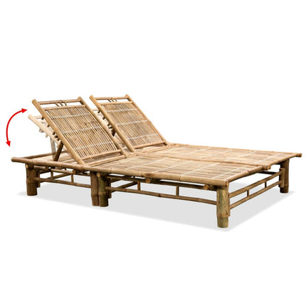 Bain de soleil double en bambou