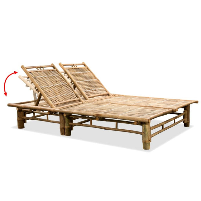 Bain de soleil double en bambou