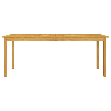 Table et 8 chaises de jardin en résine tressée grise et acacia massif