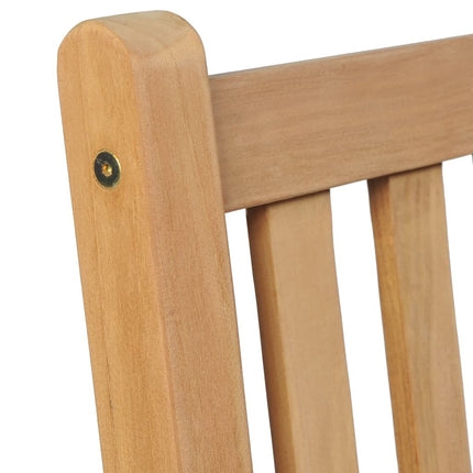 Table et chaises de jardin 4 places en teck massif 80 x 80 cm