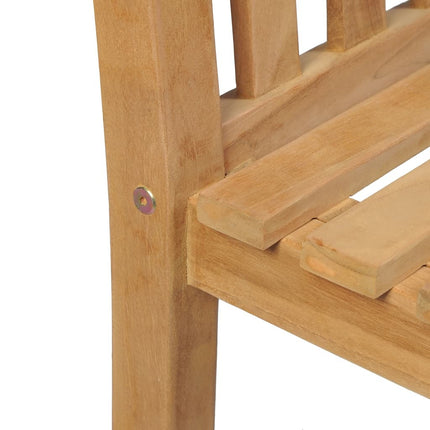 Table et chaises de jardin 4 places en teck massif 80 x 80 cm