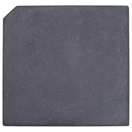 Plaque de poids de parasol noir granite carré 25 kg
