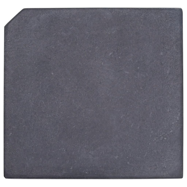 Plaque de poids de parasol noir granite carré 25 kg