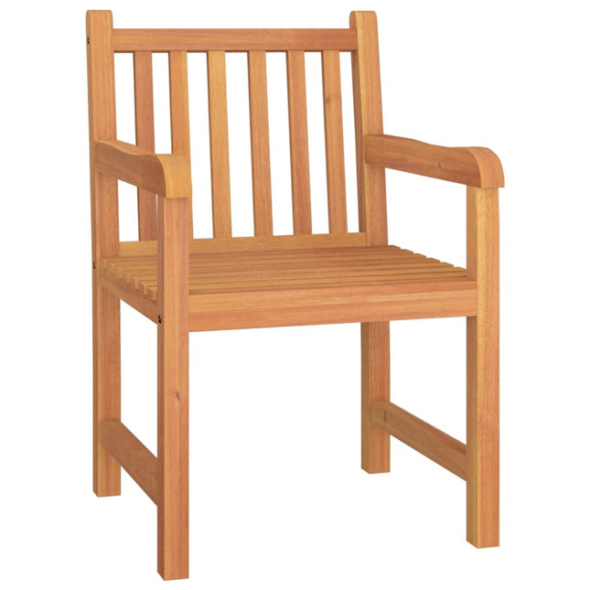 Table et 2 chaises de jardin en teck massif 110 cm