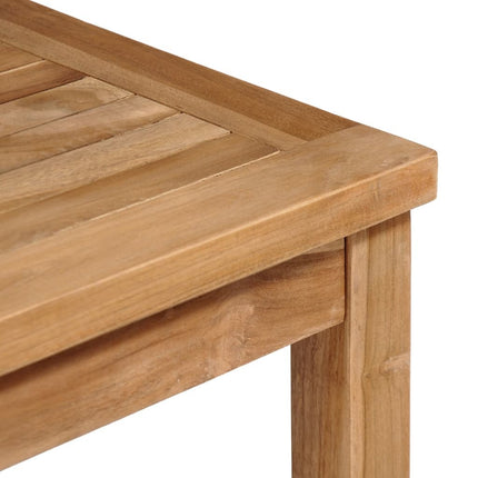 Table et chaises de jardin 4 places en teck massif 80 x 80 cm