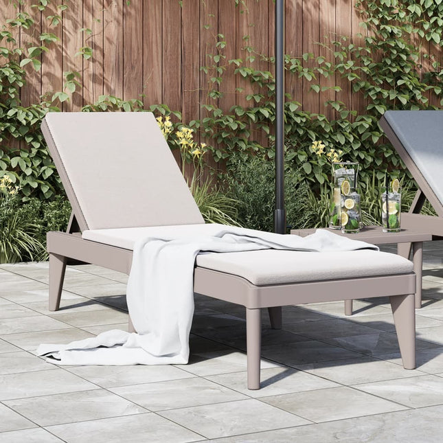 Bain de soleil cappuccino en polypropylène effet rotin