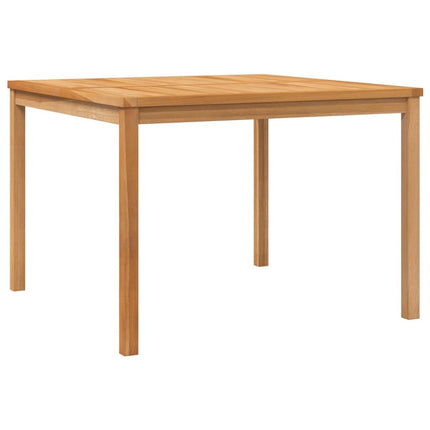 Table et 2 chaises de jardin en teck massif 110 cm