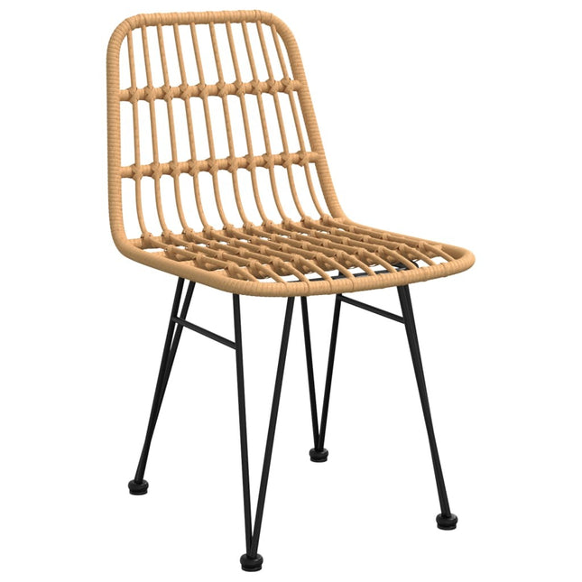 Table et chaises de jardin 8 places style rotin avec plateau en verre trempé