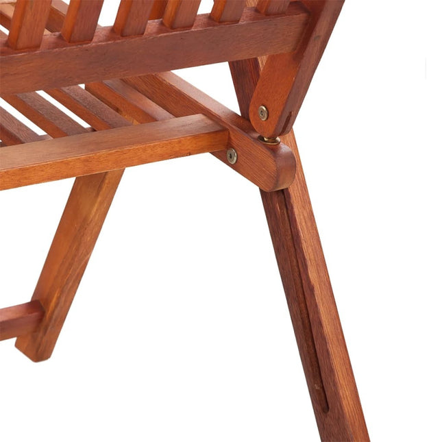Table et chaises de jardin pliantes 6 places en bois d'acacia massif