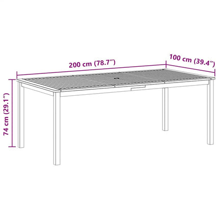 Table et 8 chaises de jardin en résine tressée grise et acacia massif