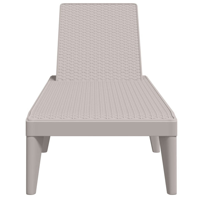 Bain de soleil cappuccino en polypropylène effet rotin