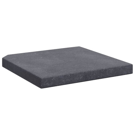 Plaque de poids de parasol noir granite carré 25 kg