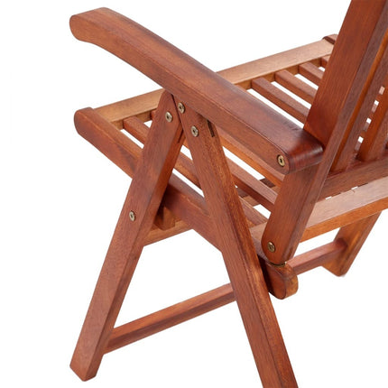 Table et chaises de jardin pliantes 6 places en bois d'acacia massif